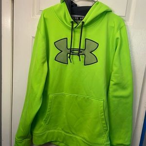 Neon green underarmour  hoodie